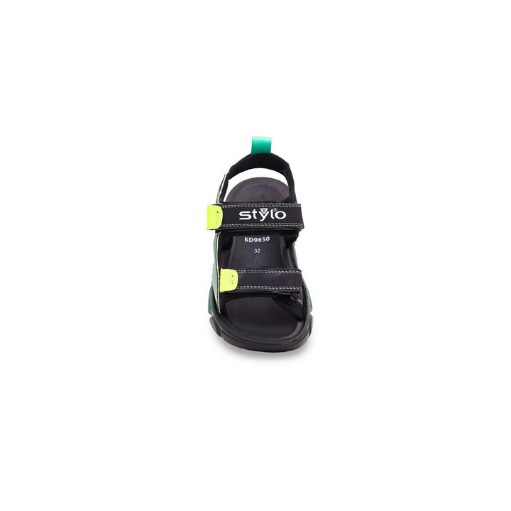 Boys Black Casual Sandal KD9646