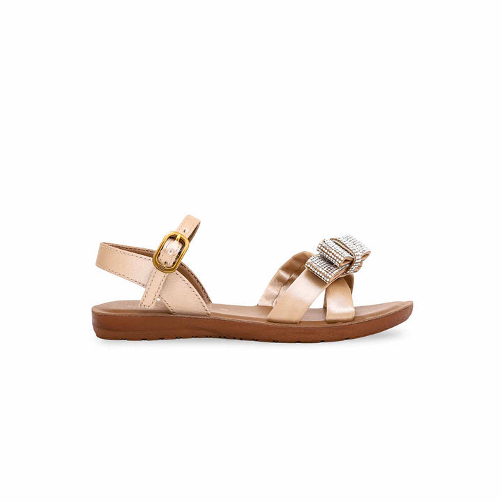 Girls Golden Casual Sandal KD9735