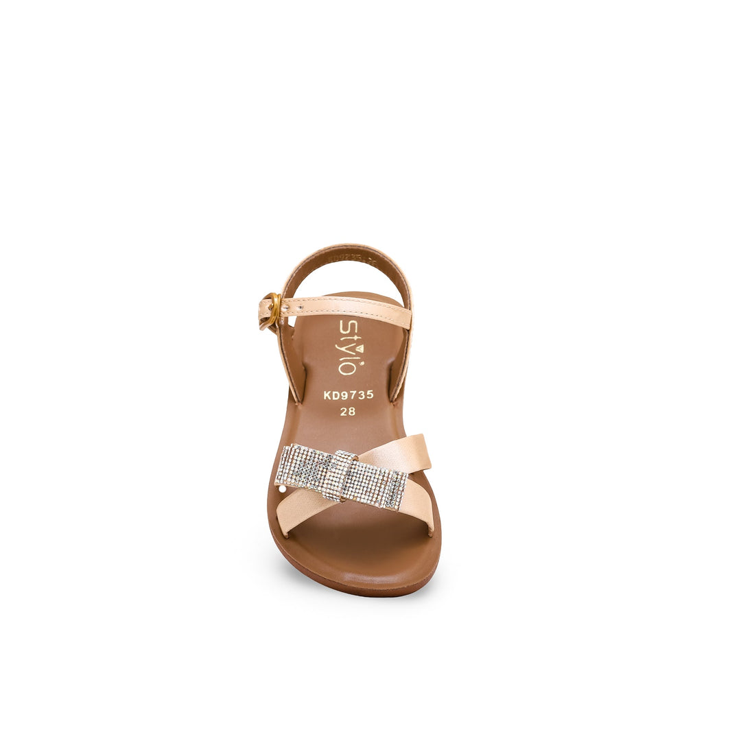 Girls Golden Casual Sandal KD9735