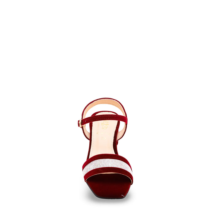 Girls Maroon Fancy Sandal KD9764