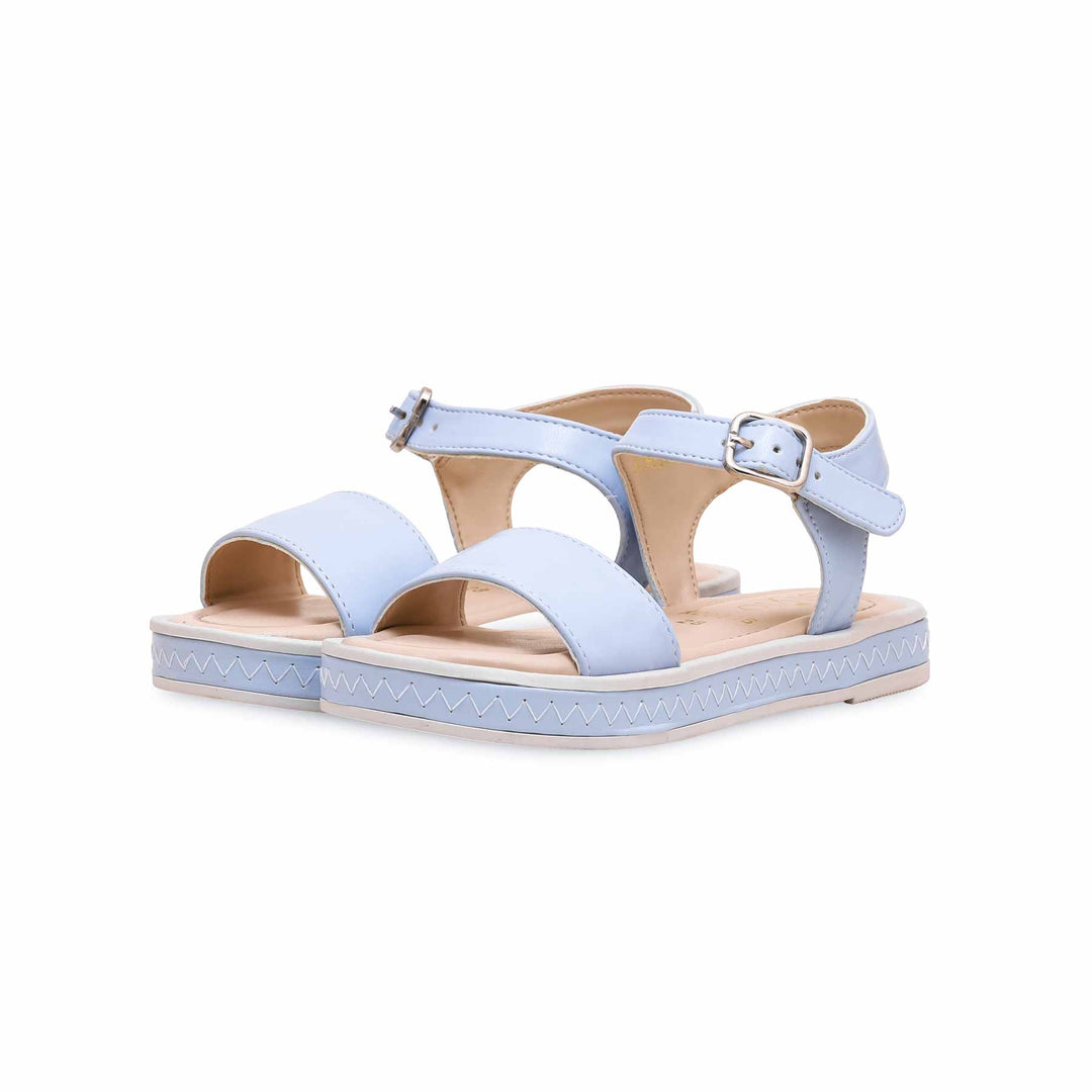 Girls Sky Blue Formal Sandal KD9836