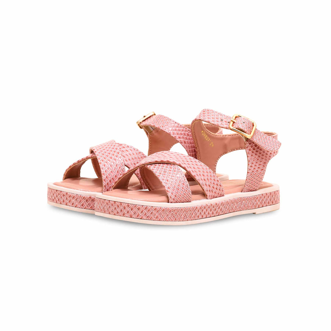 Girls Pink Formal Sandal KD9837