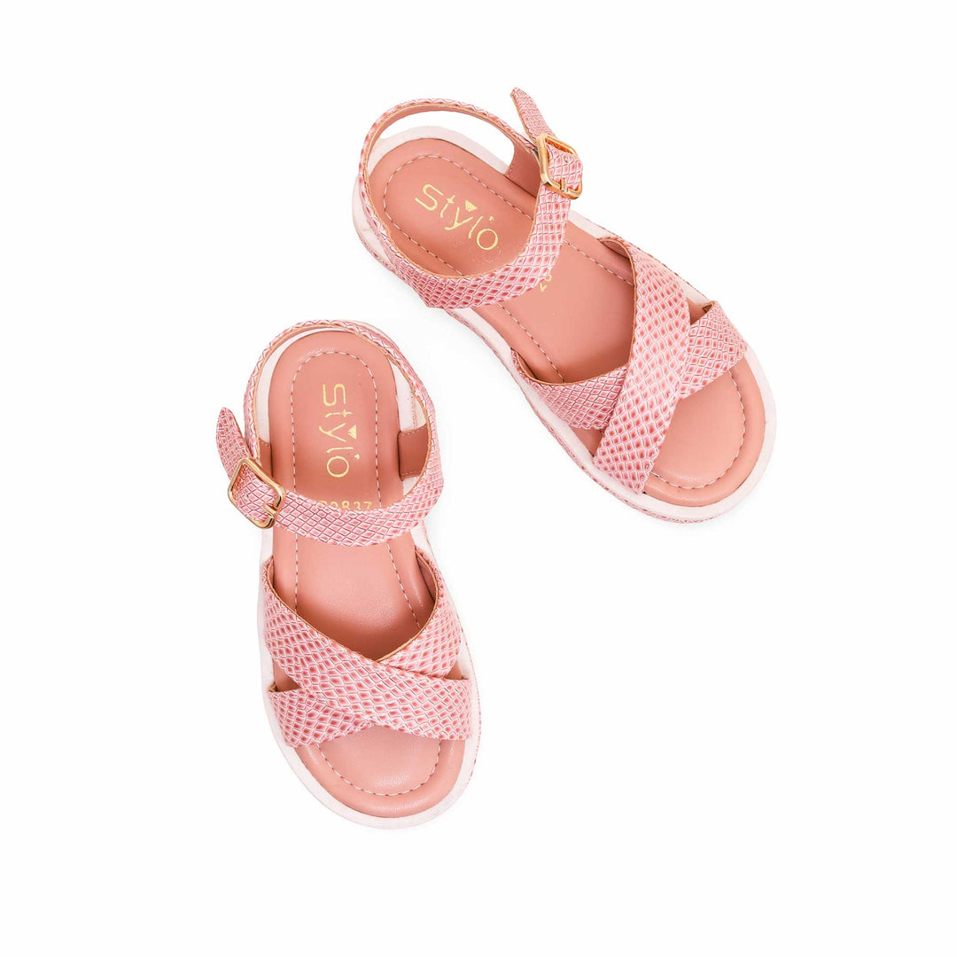Girls Pink Formal Sandal KD9837
