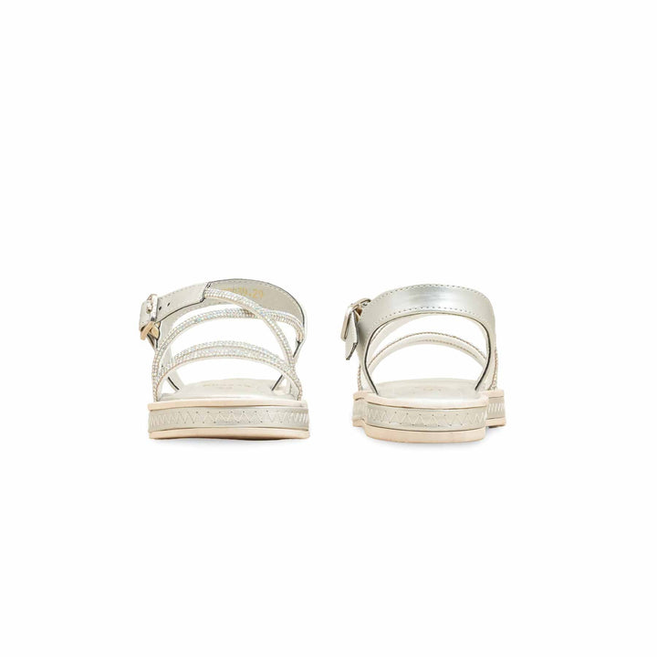 Girls Silver Fancy Sandal KD9839