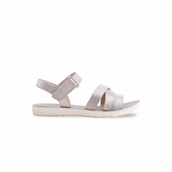 Girls Silver Casual Sandal KD9842