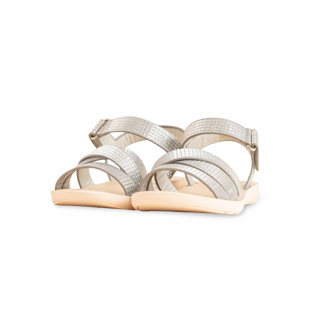 Girls Silver Casual Sandal KD9842