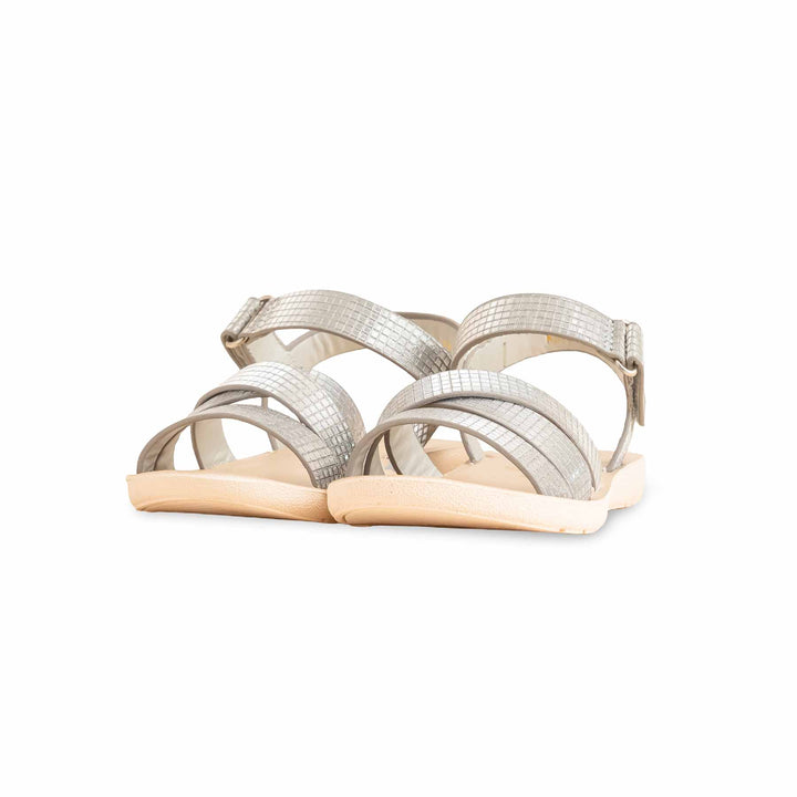 Girls Silver Casual Sandal KD9842