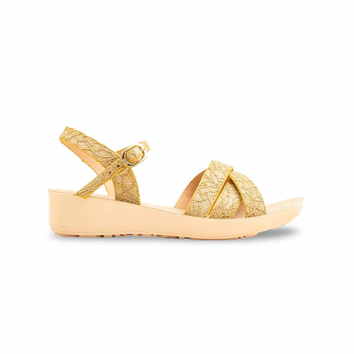 Girls Golden Casual Sandal KD9843