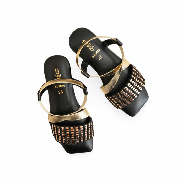 Girls Golden Casual Sandal KD9846
