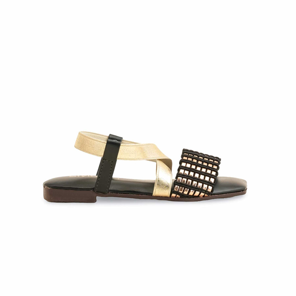 Girls Golden Casual Sandal KD9846