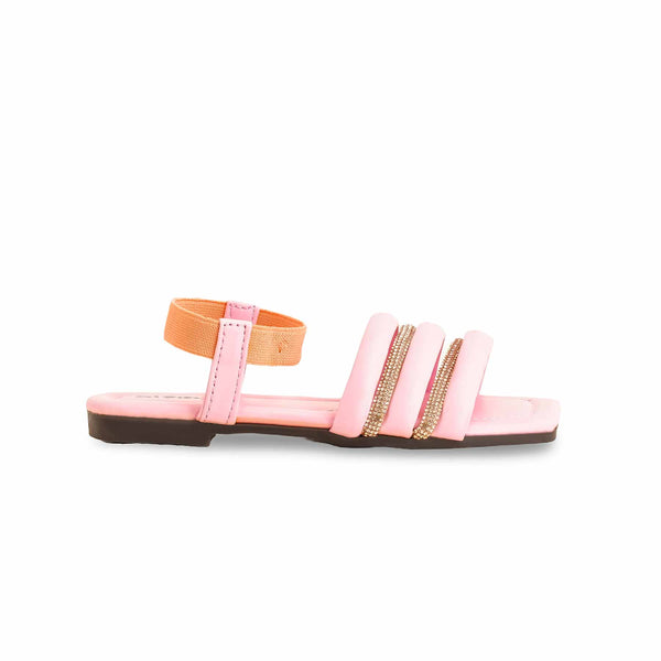 Girls Pink Formal Sandal KD9847