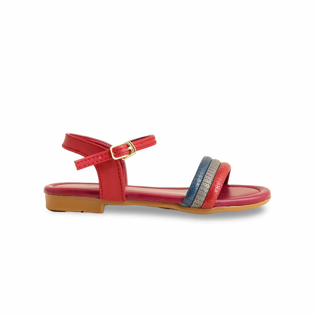 Girls Red Casual Sandal KD9850