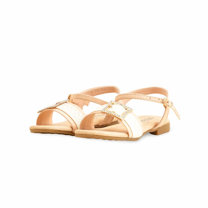 Girls Golden Formal Sandal KD9853