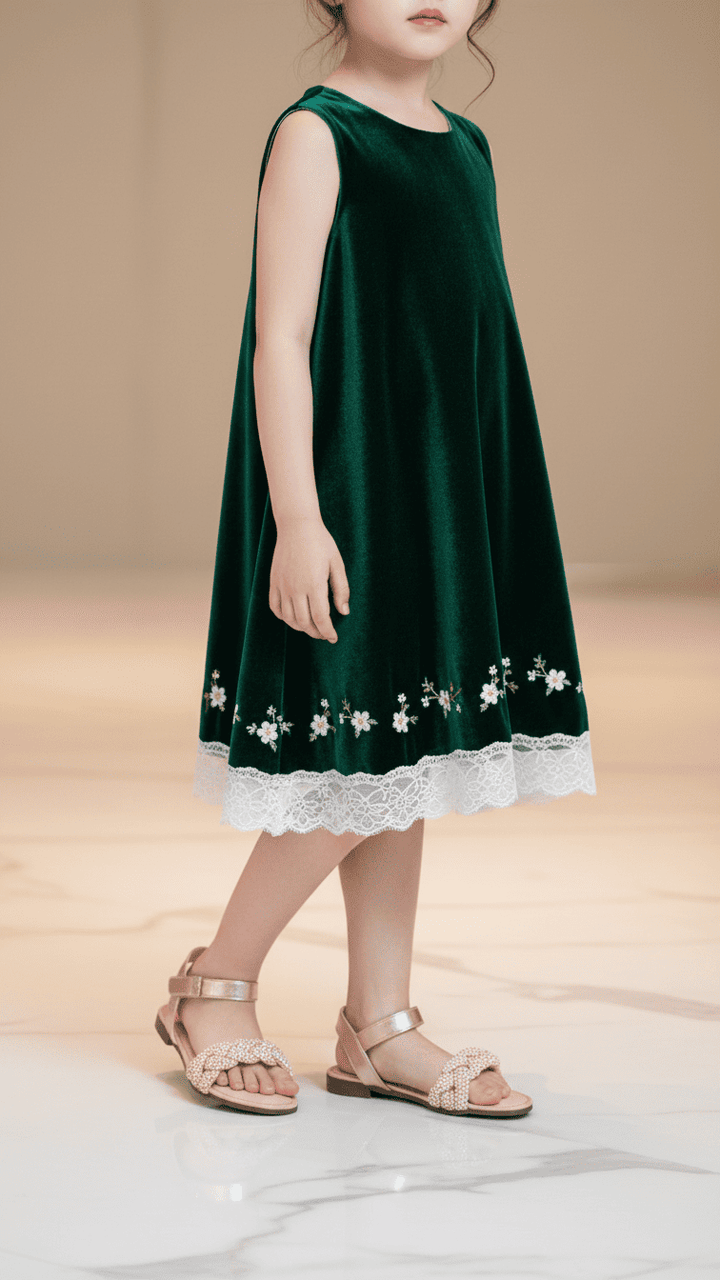 Girls Pink Formal Sandal KD9855