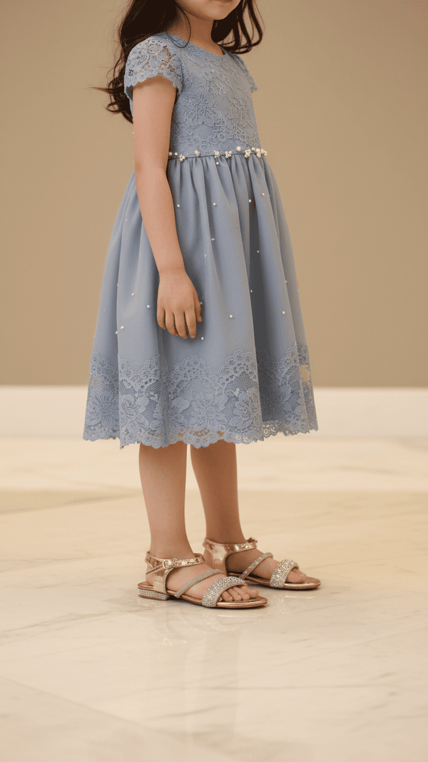 Girls Golden Fancy Sandal KD9857