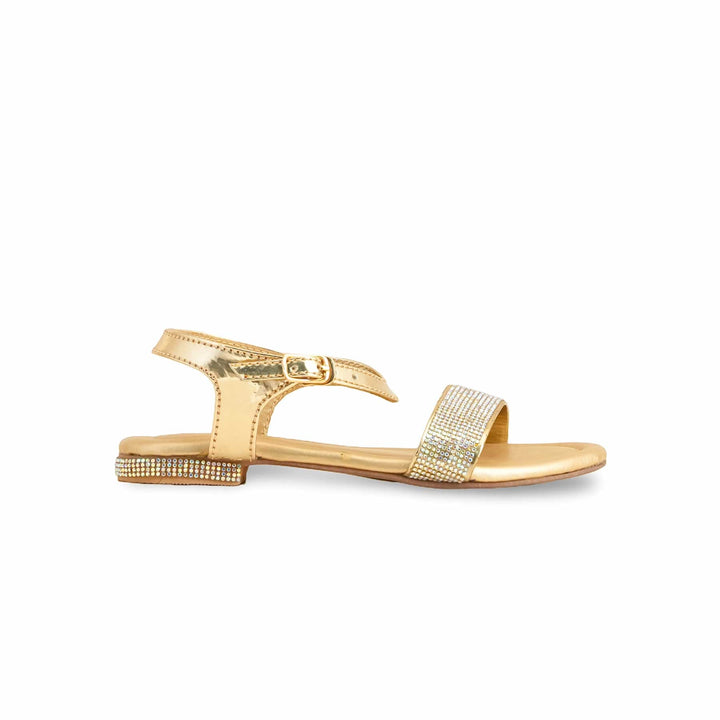 Girls Golden Fancy Sandal KD9858
