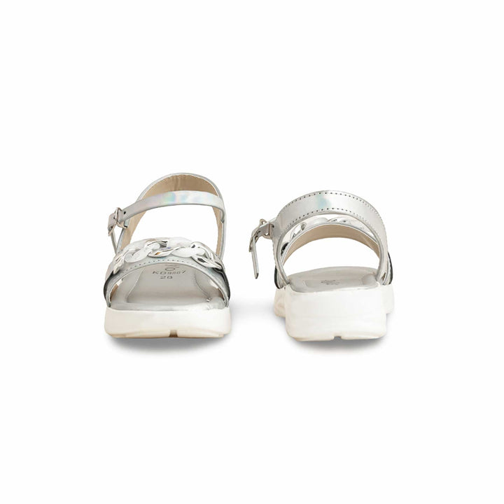 Girls Silver Formal Sandal KD9867