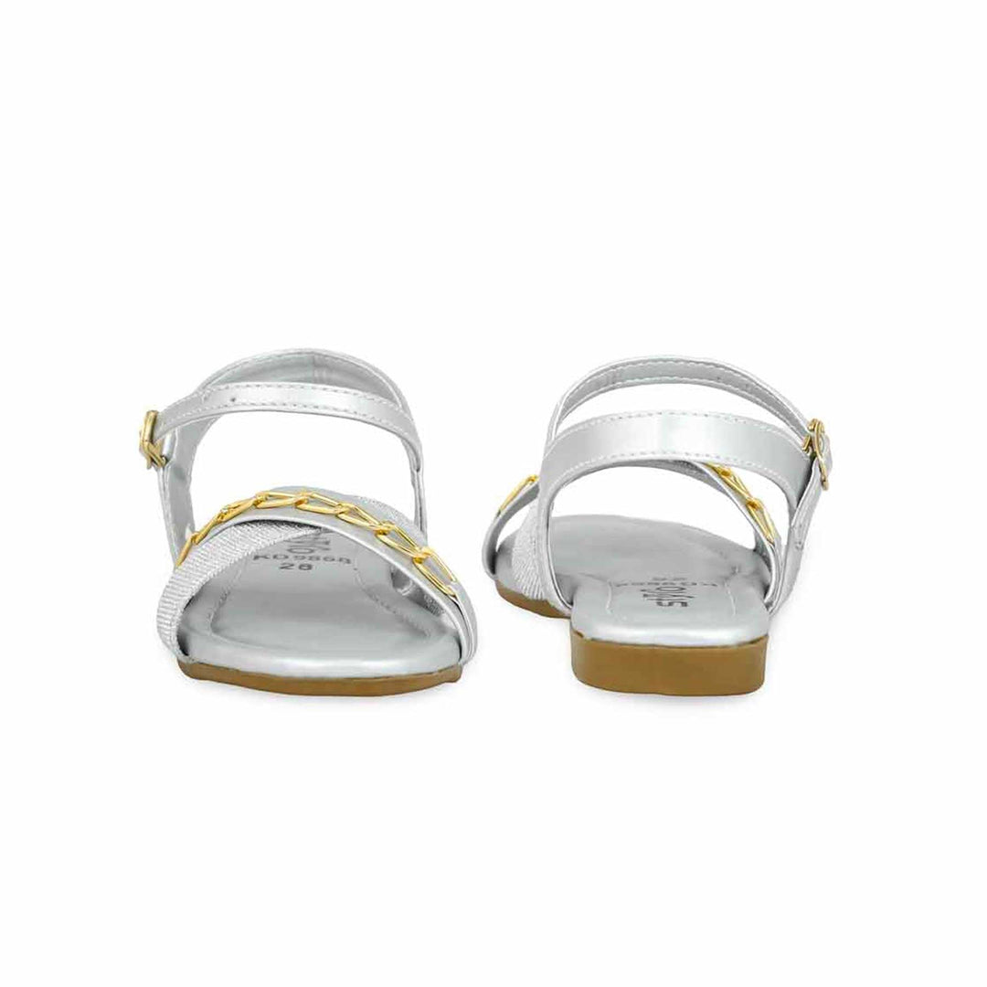 Girls Silver Formal Sandal KD9868