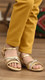 Girls Golden Formal Sandal KD9869