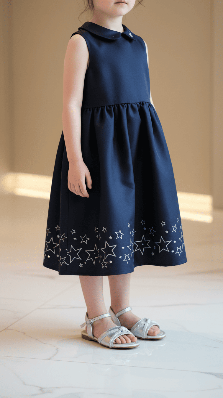 Girls Silver Formal Sandal KD9869