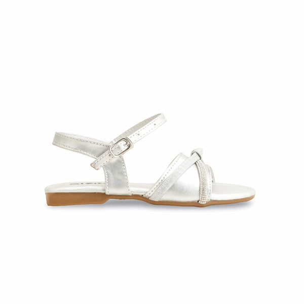 Girls Silver Formal Sandal KD9869