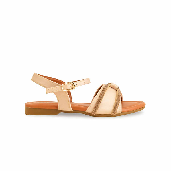 Girls Golden Formal Sandal KD9870