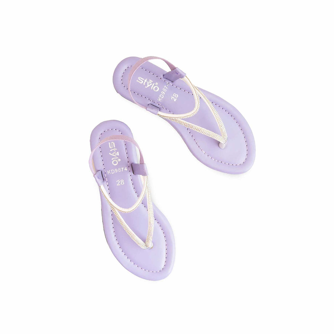 Girls Purple Casual Sandal KD9874
