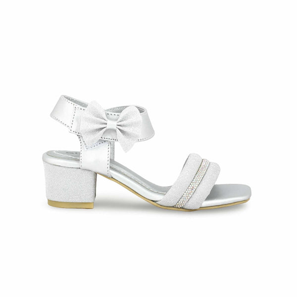 Girls Silver Formal Sandal KD9879
