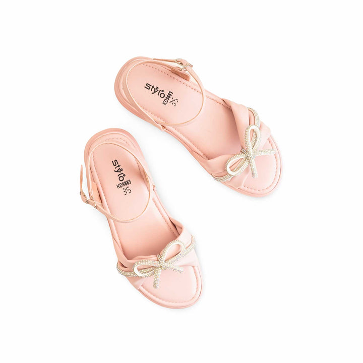 Girls Pink Formal Sandal KD9883