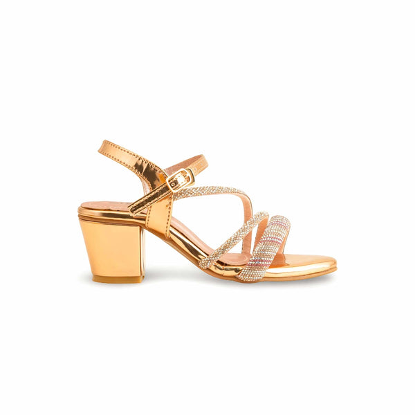 Girls Champagne Fancy Sandal KD9885