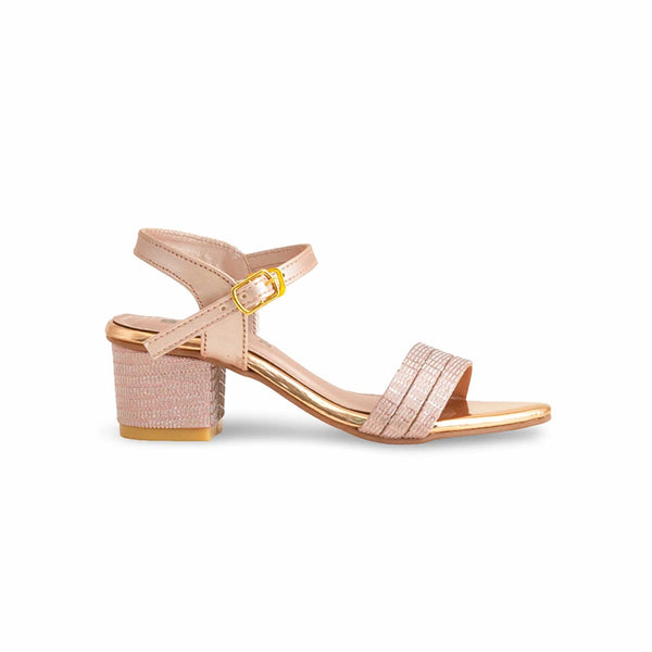 Girls Peach Formal Sandal KD9887