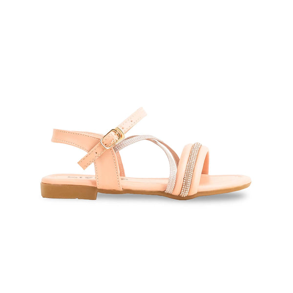 Girls Pink Formal Sandal KD9889