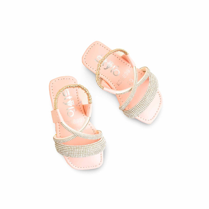 Girls Pink Fancy Sandal KD9899