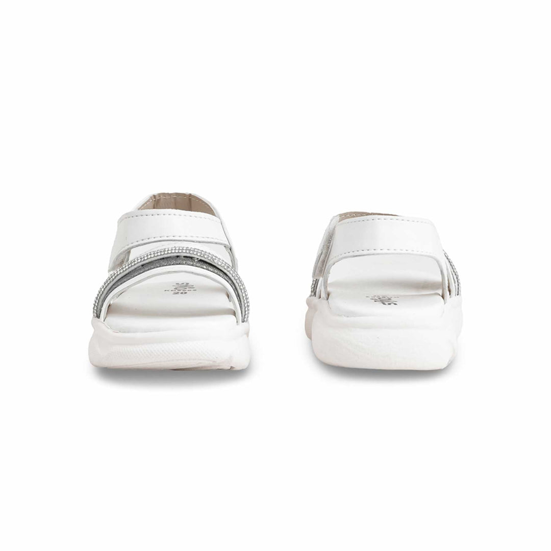 Girls White Casual Sandal KD9903