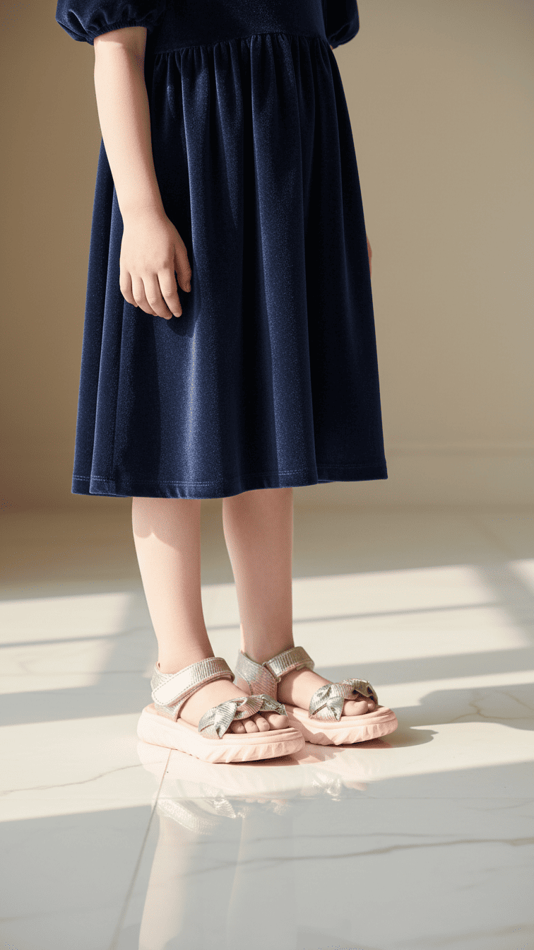 Girls Pink Casual Sandal KD9905