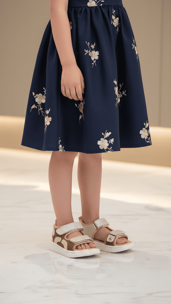 Girls Golden Casual Sandal KD9911