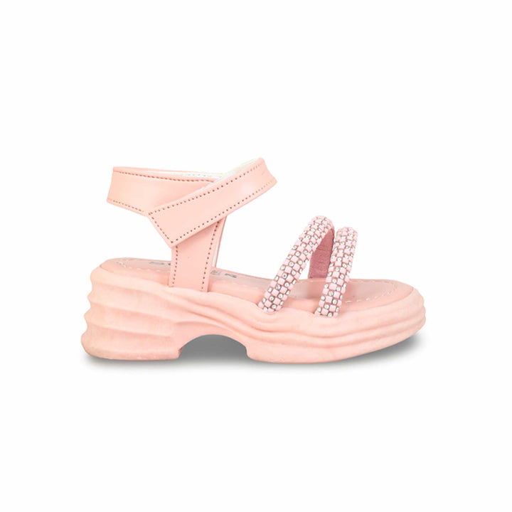 Girls Pink Formal Sandal KD9916