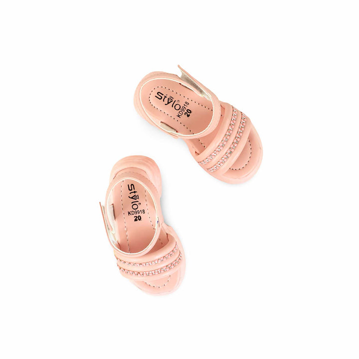 Girls Pink Formal Sandal KD9918