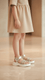 Girls Silver Fancy Sandal KD9919