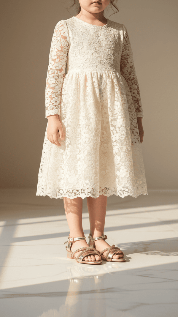 Girls Golden Fancy Sandal KD9921