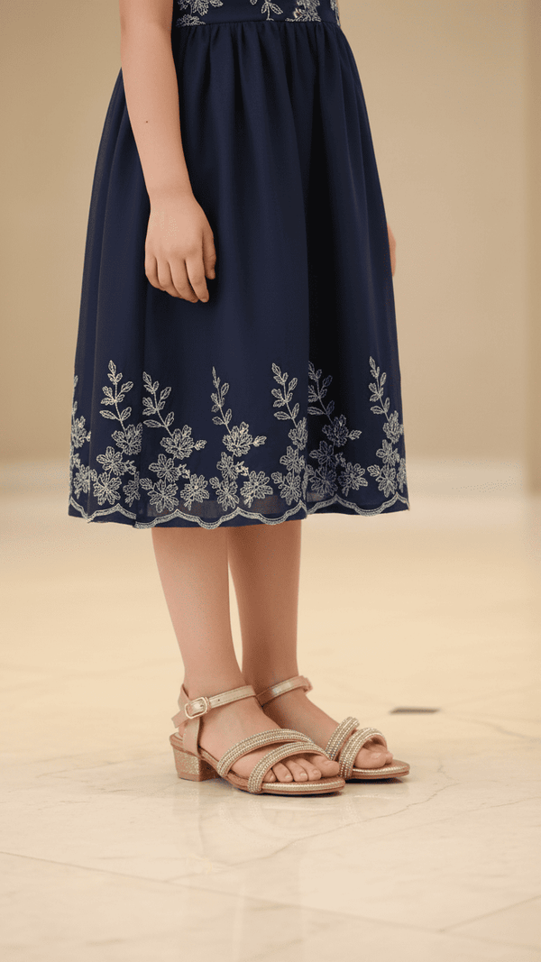 Girls Peach Fancy Sandal KD9922