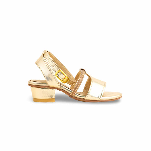 Girls Golden Fancy Sandal KD9924