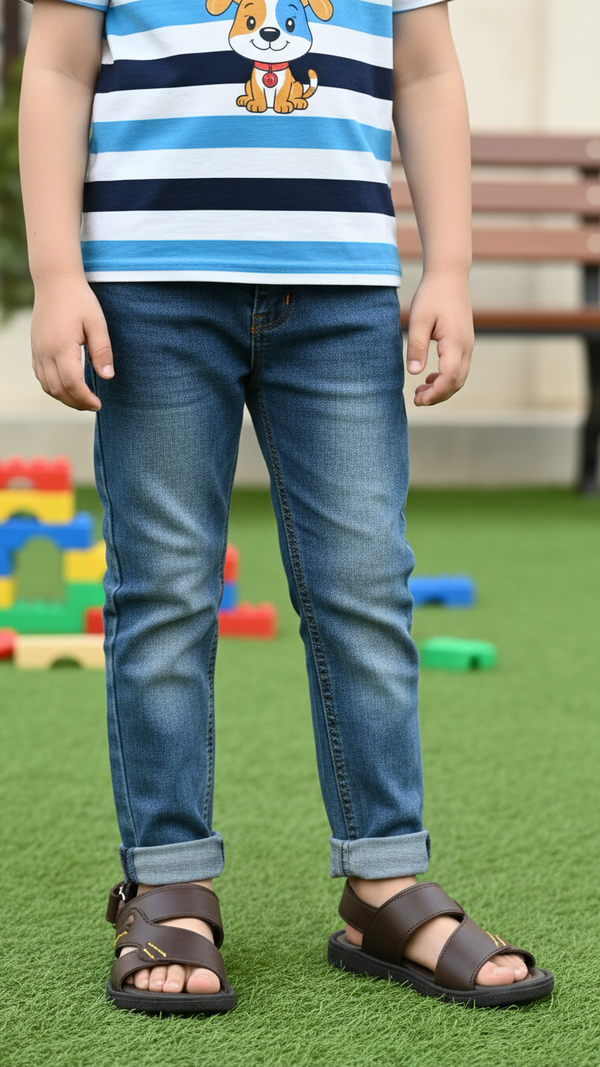 Boys Coffee Formal Sandal KD9936