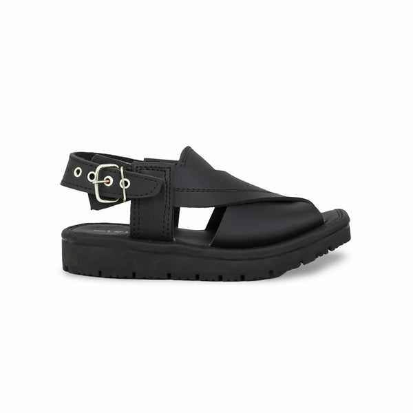 Boys Black Peshawari Chappal KD9944