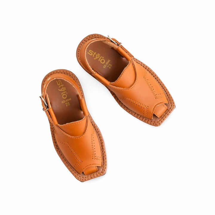 Boys Mustard Peshawari Chappal KD9946