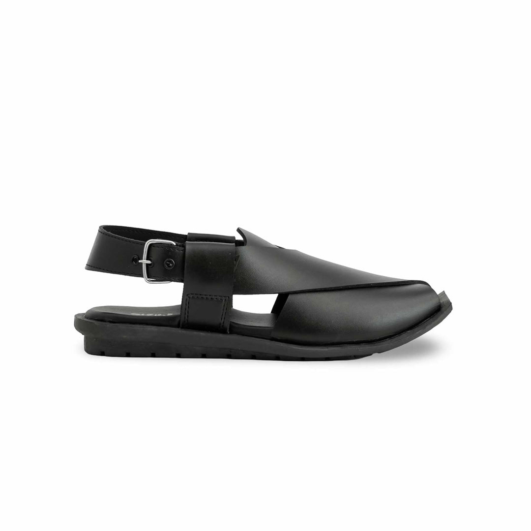 Boys Black Peshawari Chappal KD9955