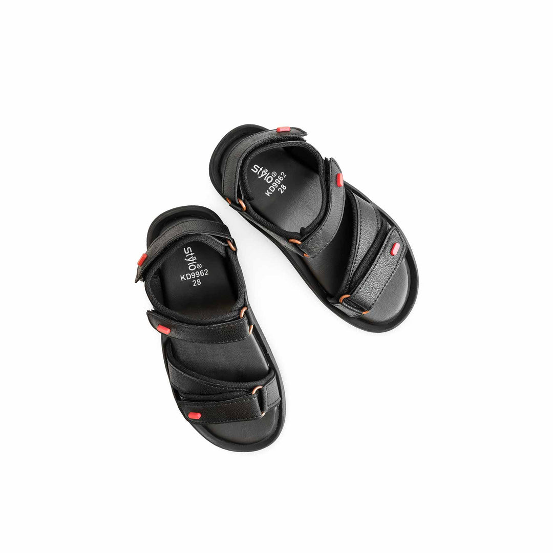 Boys Black Formal Sandal KD9962