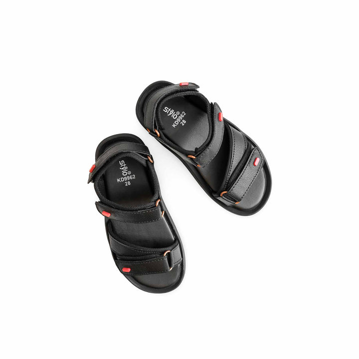Boys Black Formal Sandal KD9962
