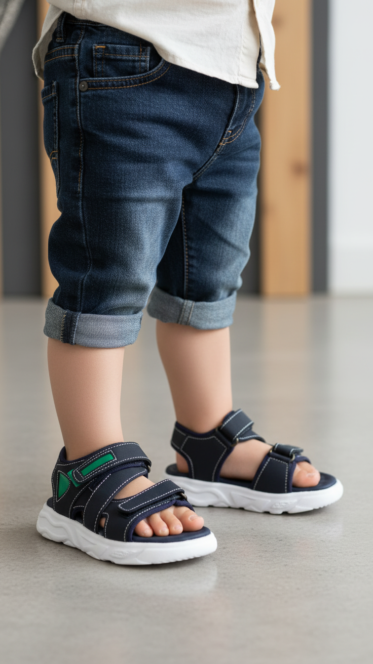 Boys Navy Casual Sandal KD9967