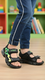 Boys Black Casual Sandal KD9974